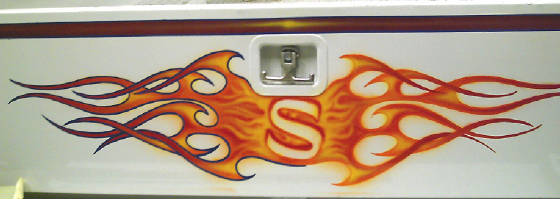 Abstract Flames airbrushed by Goldnrod Graphix 2