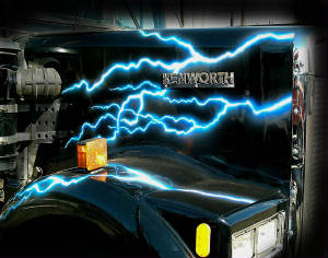 airbrushed semi truck By Goldnrod